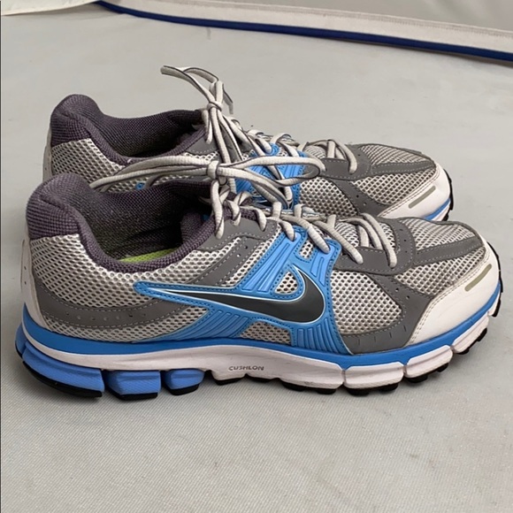 Nike Air Pegasus light blue white gray sneakers 10 - Picture 4 of 11